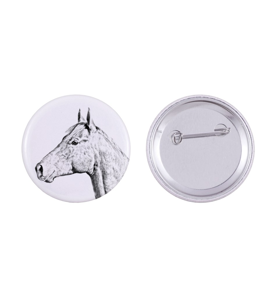 Holsteiner Horse - magnet with a horse, a unique imprint of the Art-Dog horse brand