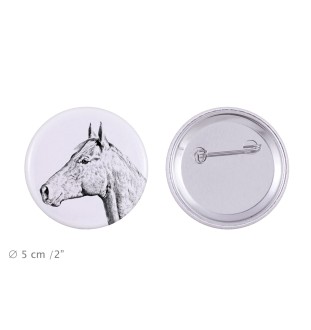 Cheval Holsteiner - aimant avec cheval, empreinte exceptionnelle de cheval de la marque Art-Dog