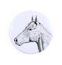 Holsteiner Horse - magnet with a horse, a unique imprint of the Art-Dog horse brand
