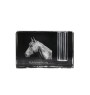 Cheval Holsteiner - Porte-stylos, organiseur en cristal avec image d'un cheval, décoration de bureau unique par la marque Art-Dog