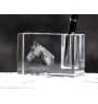 Holsteiner Horse - Pen stand, crystal organiser with picture of a horse, unique desk decoration by Art-Dog brand