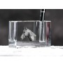Holsteiner Horse - Pen stand, crystal organiser with picture of a horse, unique desk decoration by Art-Dog brand