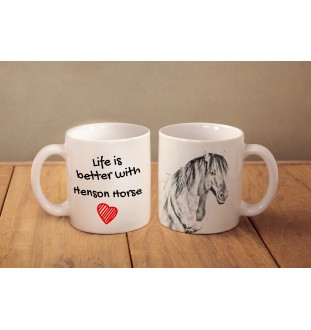Cheval Henson - tasse avec un cheval, tasse avec une photo, cadeau personnalisé de la marque Art-Dog