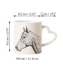 Holsteiner Pferd - Tasse mit Hund, entzückende Tasse mit herzförmigem Henkel, universelles Geschenk der Marke Art-Dog