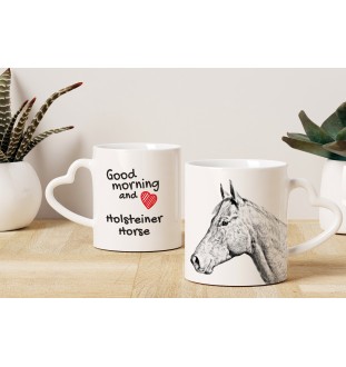 Cheval Holsteiner - tasse avec chien, une tasse adorable avec une anse en forme de cœur, un cadeau universel de la marque Art-Dog