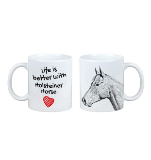 Cheval Holsteiner - tasse avec un cheval, tasse avec une photo, cadeau personnalisé de la marque Art-Dog