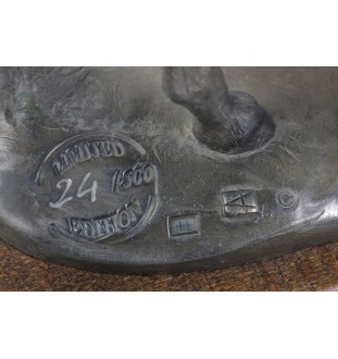 Hannoveranisches Pferd - Reiterstatue, Pferdesilhouette auf Holz, prestigeträchtiger Preis im Wettbewerb der Marke Art-Dog