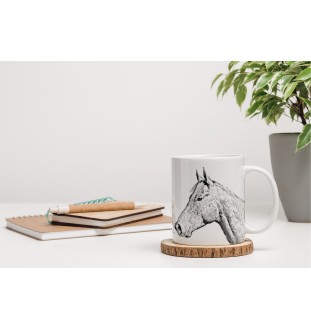 Holsteiner Horse - cup with a horse, a cheerful cup for a dog lover, a personalized gift from the Art-Dog brand