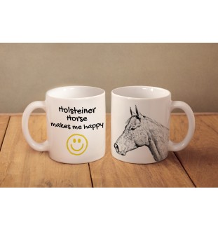 Holsteiner Pferd - Becher mit Pferd, fröhlicher Becher für Hundefreunde, personalisiertes Geschenk der Marke Art-Dog