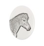 Icelandic Horse - commemorative plaque with a photo of a horse, tombstone plaque with a print, personalized oval plaque by Art-Dog brand