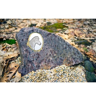 Cheval islandais - une plaque commémorative avec une photo de cheval, une plaque funéraire avec une impression, une plaque ovale personnalisée de la marque Art-Dog