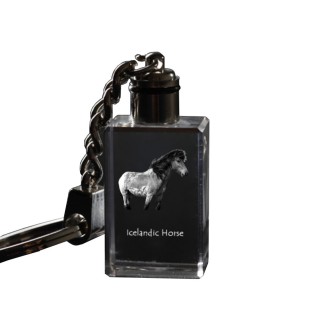Cheval islandais - Pendentif en cristal avec photo de cheval, pendentif lumineux, cadeau unique de la marque Art-Dog