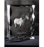 Cheval islandais - Kristall mit einem Pferdebild, Glasstatuette mit einem Bild, einzigartiger Bilderrahmen der Marke Art-Dog