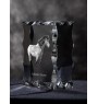Islandpferd - crystal with a picture of a horse, glass statuette with a picture, unique frame with a picture from Art-Dog brand
