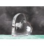 Islandpferd - Kristalluhr mit einem Pferdebild, Herzregal-Uhr, personalisierte Standuhr der Marke Art-Dog