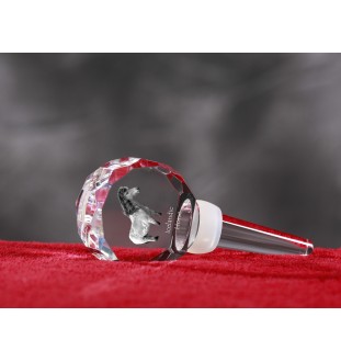 Cheval islandais - Bouchon de bouteille en cristal avec cheval, bouchon de vin unique avec photo, cadeau personnalisé pour sommelier par la marque Art-Dog