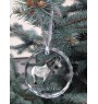 Icelandic Horse - crystal bauble with a photo, horse photo in crystal, personalized Christmas tree ornament by Art-Dog brand