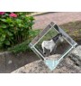 Cheval islandais - un cube de cristal avec une photo de cheval, une photo de cheval dans le cristal, un presse-papiers cubique de la marque Art-Dog