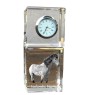 Icelandic Horse - crystal clock with a photo, photo of a horse in crystal, personalized desk clock by Art-Dog brand