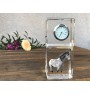 Cheval islandais - montre en cristal avec photo, photo de cheval dans le cristal, horloge de bureau personnalisée de la marque Art-Dog