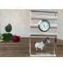 Icelandic Horse - glass clock with a photo, photo of a horse in crystal, personalized standing office clock by Art-Dog brand