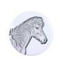 Icelandic Horse - magnet with a horse, a unique imprint of the Art-Dog horse brand