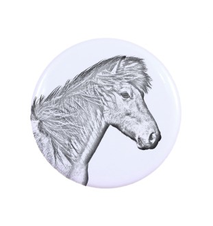 Islandpferd - Magnet mit Pferd, ein einzigartiges Abdruck des Pferdes der Marke Art-Dog