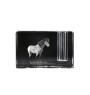 Cheval islandais - Porte-stylos, organiseur en cristal avec image d'un cheval, décoration de bureau unique par la marque Art-Dog