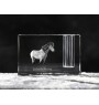 Cheval islandais - Porte-stylos, organiseur en cristal avec image d'un cheval, décoration de bureau unique par la marque Art-Dog