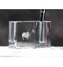 Cheval islandais - Porte-stylos, organiseur en cristal avec image d'un cheval, décoration de bureau unique par la marque Art-Dog