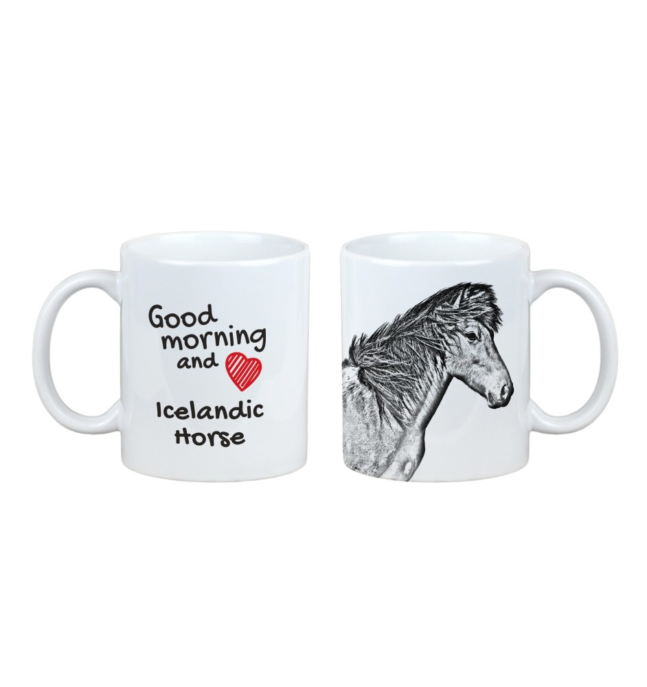 Islandpferd - Tasse mit Hund, personalisierte Tasse mit Druck, klassisches Geschenk für jeden von der Marke Art-Dog.