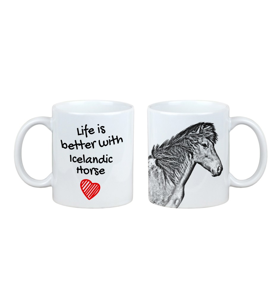 Islandpferd - Tasse mit Pferd, Tasse mit Bild, personalisiertes Geschenk der Marke Art-Dog