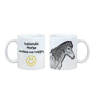 Cheval islandais - tasse avec un cheval, une tasse joyeuse pour les amoureux des chiens, un cadeau personnalisé de la marque Art-Dog
