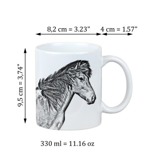 Cheval islandais - tasse avec un cheval, une tasse joyeuse pour les amoureux des chiens, un cadeau personnalisé de la marque Art-Dog