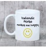 Cheval islandais - tasse avec un cheval, une tasse joyeuse pour les amoureux des chiens, un cadeau personnalisé de la marque Art-Dog