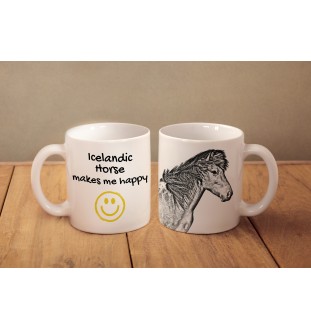 Icelandic Horse - cup with a horse, a cheerful cup for a dog lover, a personalized gift from the Art-Dog brand