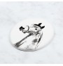 Morgan Horse - commemorative plaque with a photo of a horse, tombstone plaque with a print, personalized oval plaque by Art-Dog brand