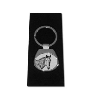 Namib Desert Horse - keychain with a horse, keychain with a print, personalized pendant from the Art-Dog brand