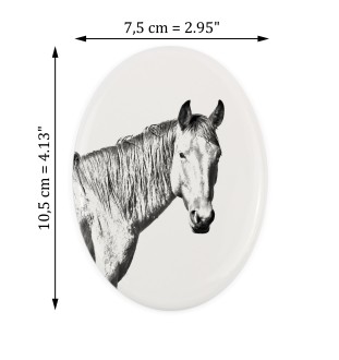 Koń pustynny Namib płyta nagrobna z koniem Art-Dog