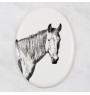Namib Desert Horse - commemorative plaque with a photo of a horse, tombstone plaque with a print, personalized oval plaque by Art-Dog brand