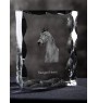 Cheval Morgan - Kristall mit einem Pferdebild, Glasstatuette mit einem Bild, einzigartiger Bilderrahmen der Marke Art-Dog