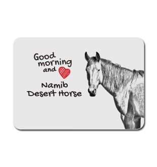 Namib Desert Horse - mouse pad with print, personalized pad with a horse, unique gadget for an office worker from the Art-Dog brand