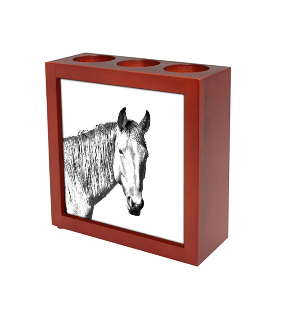 Namib-Wüstenpferd - Stifthalter mit Pferd, Schreibtischorganizer mit Aufdruck, personalisierte Schreibtischdekoration der Marke Art-Dog