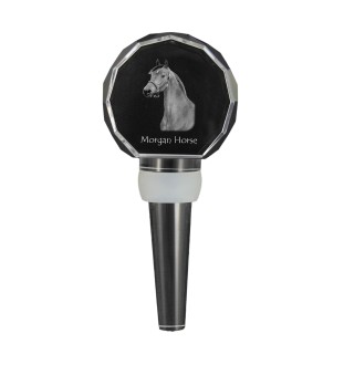 Morgan Pferd - Kristallflaschenverschluss mit Pferd, einzigartiger Weinverschluss mit Foto, personalisiertes Geschenk für Sommelier der Marke Art-Dog