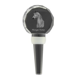Morgan Pferd - Kristallflaschenverschluss mit Pferd, einzigartiger Weinverschluss mit Foto, personalisiertes Geschenk für Sommelier der Marke Art-Dog