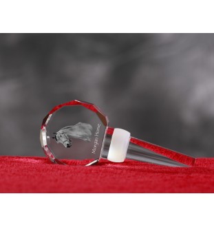 Morgan Pferd - Kristallflaschenverschluss mit Pferd, einzigartiger Weinverschluss mit Foto, personalisiertes Geschenk für Sommelier der Marke Art-Dog