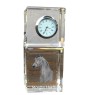 Morgan Horse - crystal clock with a photo, photo of a horse in crystal, personalized desk clock by Art-Dog brand