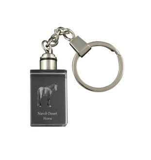 Cheval du désert de Namibie - Pendentif en cristal avec photo de cheval, pendentif lumineux, cadeau unique de la marque Art-Dog