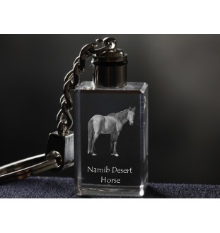 Namib-Wüstenpferd - Kristall-Anhänger mit Foto eines Pferdes, beleuchteter Anhänger, einzigartiges Geschenk der Marke Art-Dog