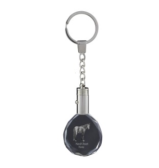 Namib-Wüstenpferd - pendant with a picture of a horse, crystal key ring in a gift box, unique gift by Art-Dog brand